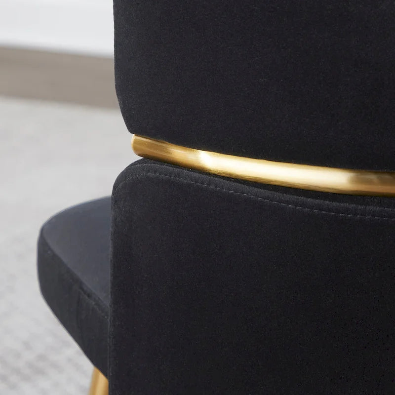20.25 Inch Modern Metal Velvet Chair