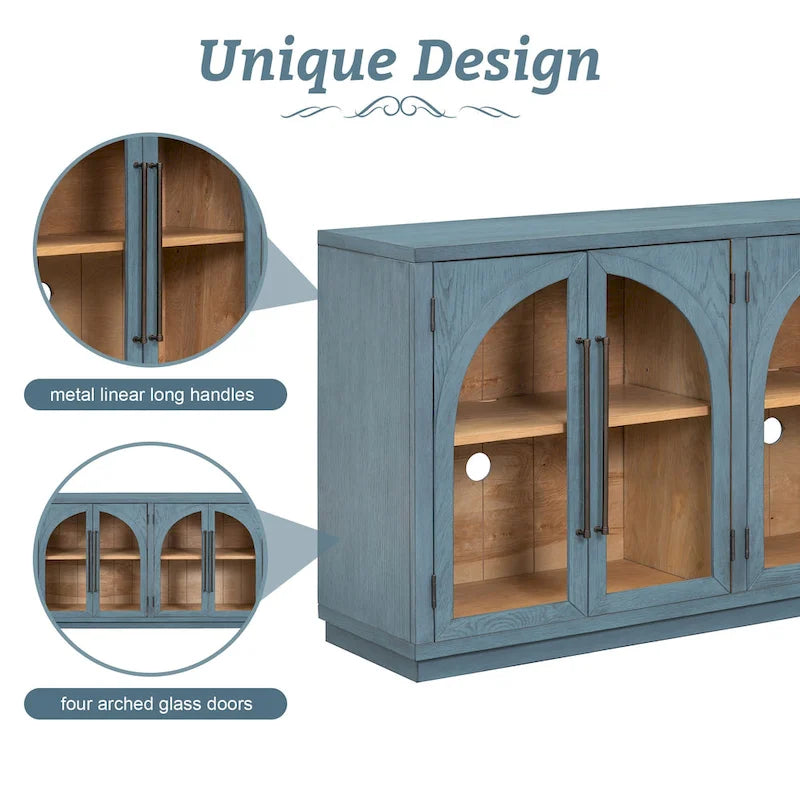 Farmhouse Wood Metal Table Adjustable