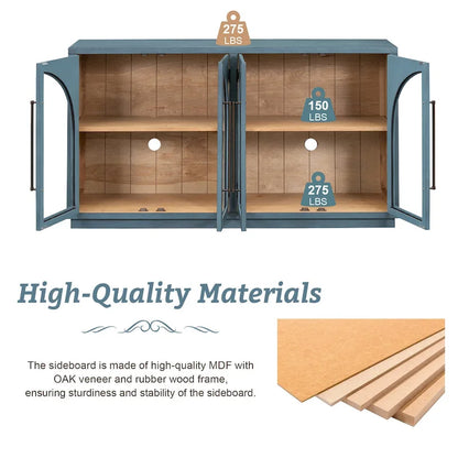 Farmhouse Wood Metal Table Adjustable