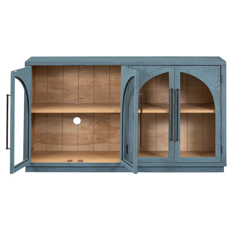 Farmhouse Wood Metal Table Adjustable