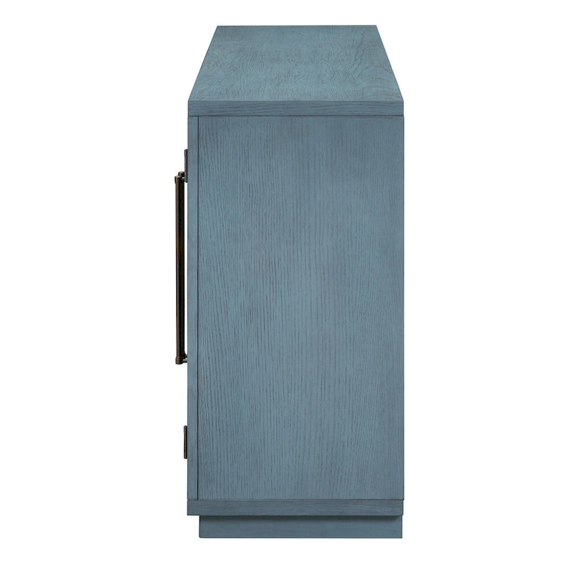 Farmhouse Wood Metal Table Adjustable