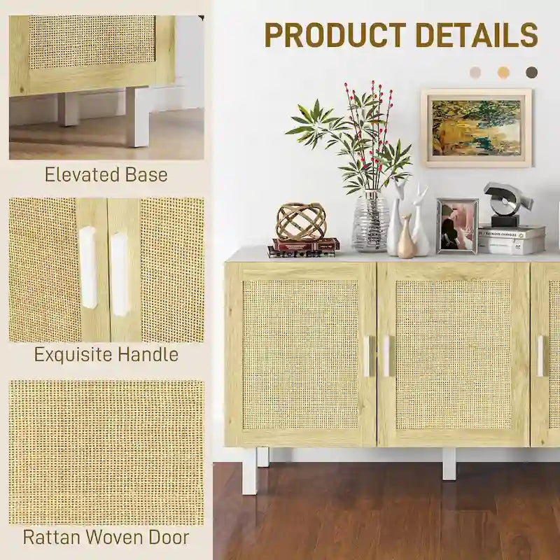 Rattan Linen Table Adjustable