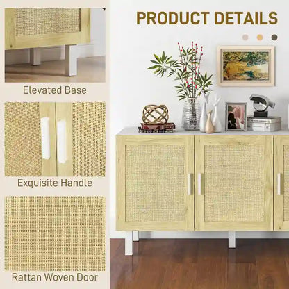 Rattan Linen Table Adjustable