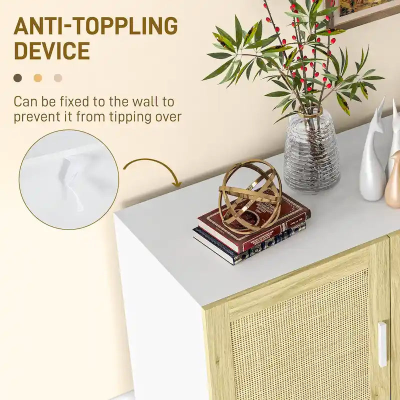 Rattan Linen Table Adjustable